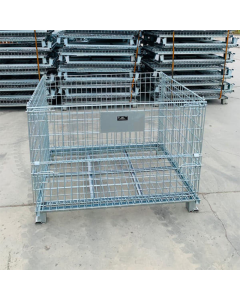 Stackable Pallet Cage - Foldable Wire Mesh