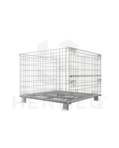 Stackable Pallet Cage - Foldable Wire Mesh, 800KG Capacity