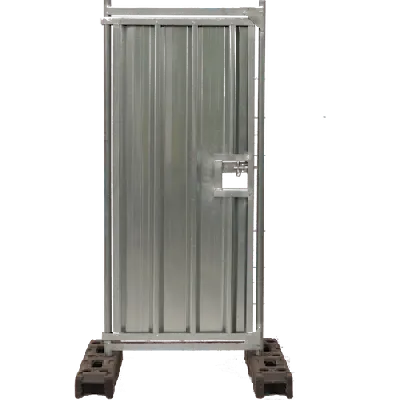 Portable Hoarding Security Gate (Standalone) -2.4m -Galv