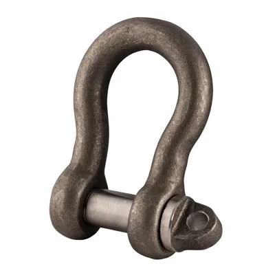 Shackles - High Tensile, Small, Self-Color, Bow Shackle with Screw Collar Pin