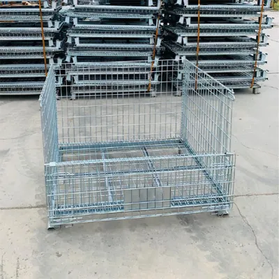 Collapsible Wire Mesh Pallet Cage - 700kg Capacity Collapsible Wire Mesh Pallet Cage - 700kg Capacity