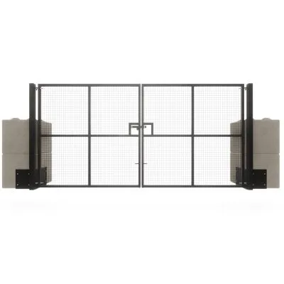 On-Ground Duo Plate Mesh Heavy Duty Vehicle Gate (OG1)