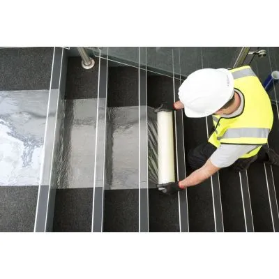Clear Carpet Film Protection - Standard/Reverse Clear Carpet Film Protection - Standard/Reverse