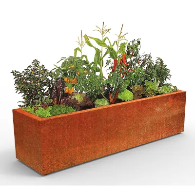 Rustic Rectangular Planter
