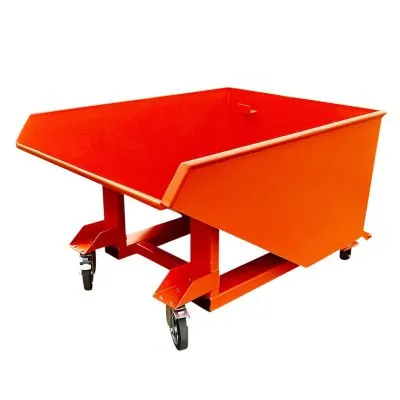 Telehandler Dumping Hopper On Castors Telehandler Dumping Hopper On Castors